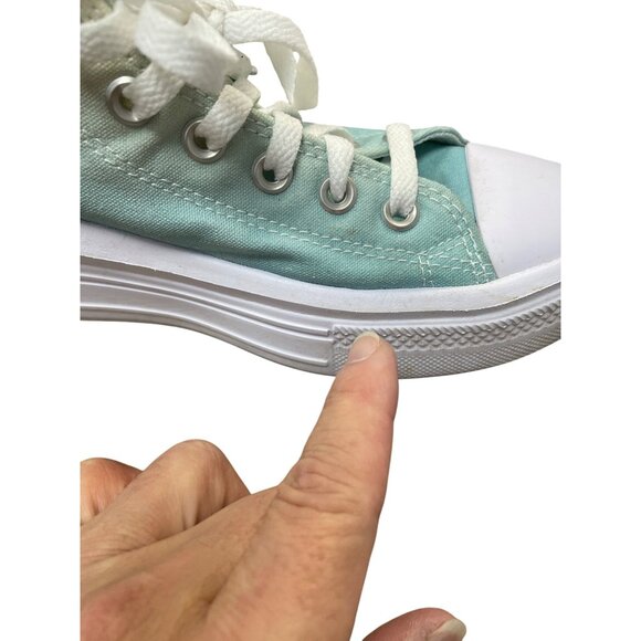 Converse Chuck Taylor womans Monie Hi "Ombre' Dew white High Sneakers SZ 9 - Picture 15 of 16